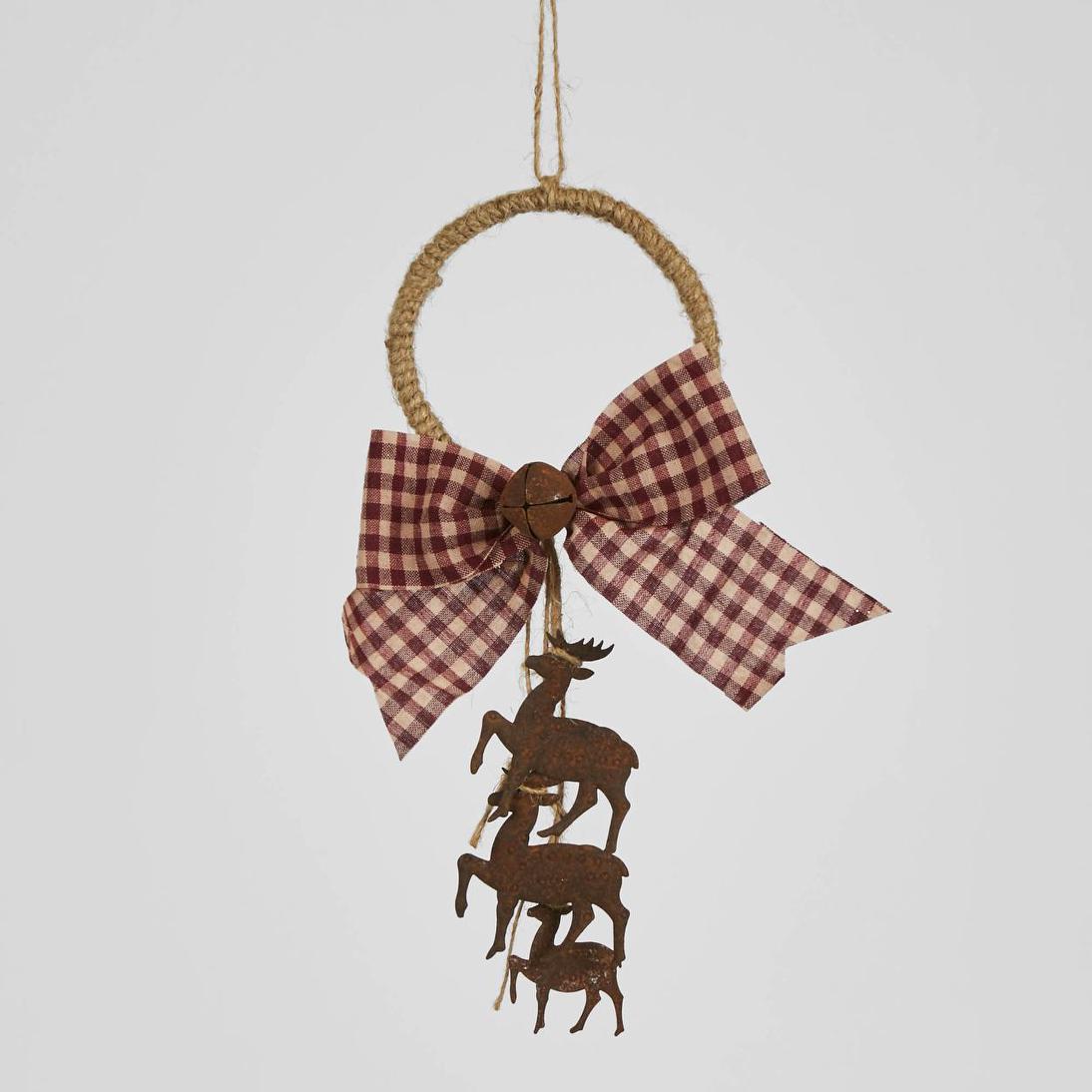 Canter Rusty Hanging Deer 6 pcs