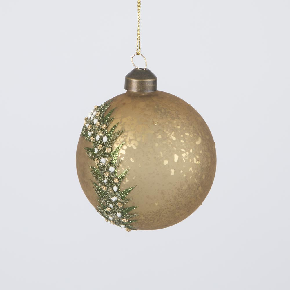 Midas Golden Wreath Bauble 2 pcs