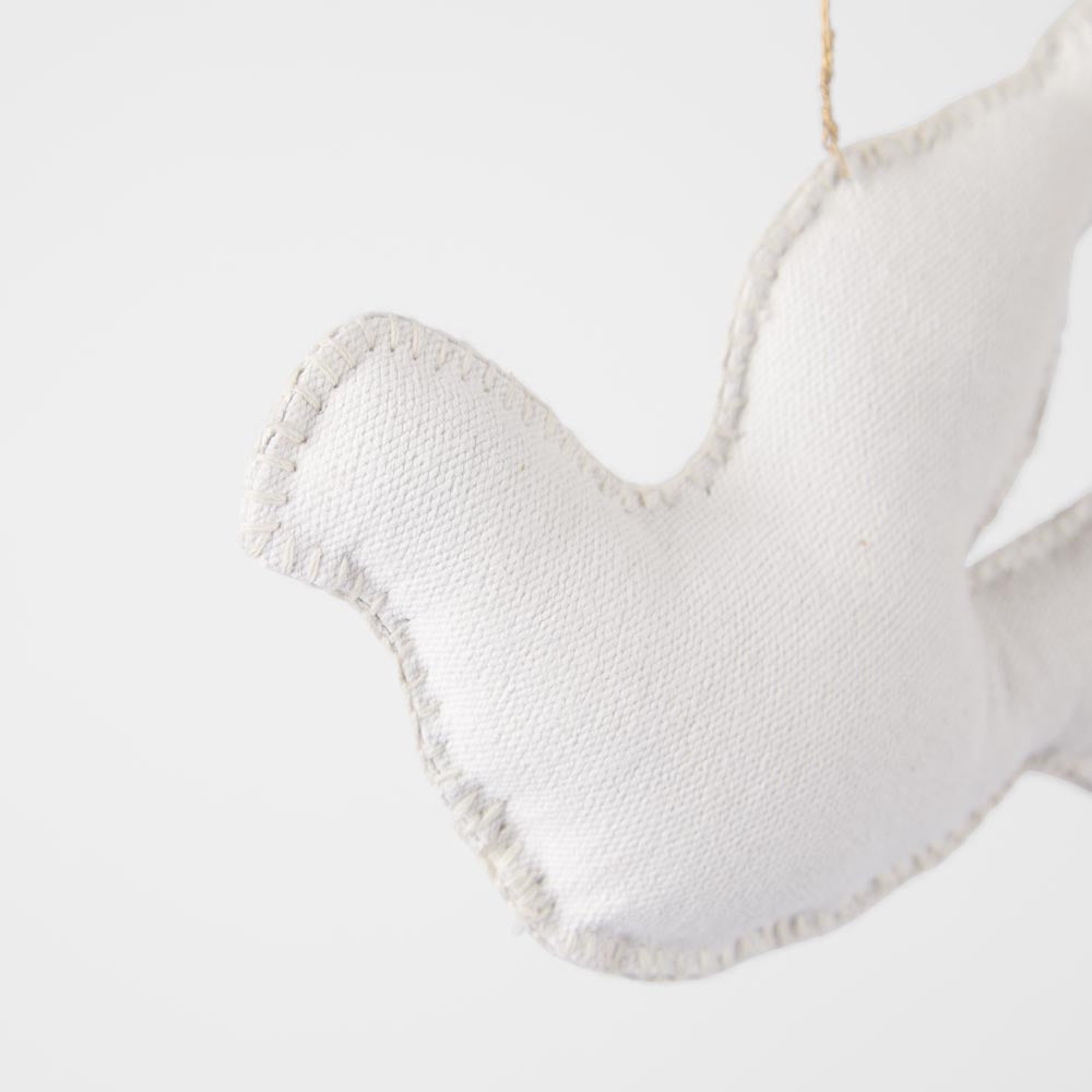 Dove Canvas Decoration 6 pcs