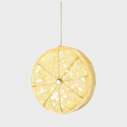 Palermo Beaded Lemon Slice Yellow 2 pcs