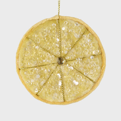Palermo Beaded Lemon Slice Yellow 2 pcs