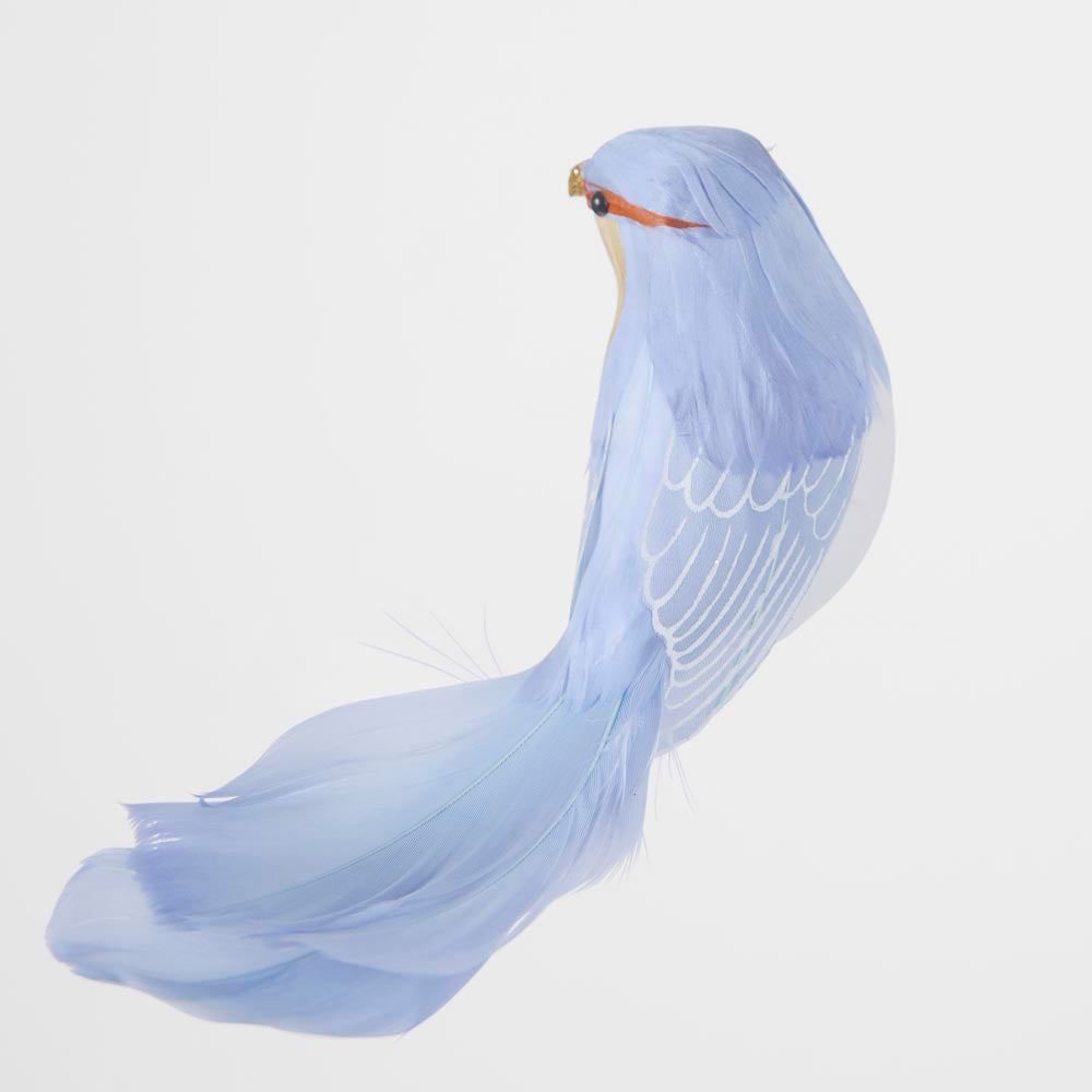 Barron Blue Clip on Bird 6 pcs