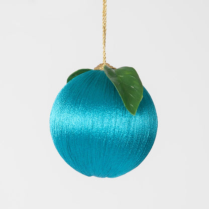 Silk Fruit Bauble Turquoise 3 pcs