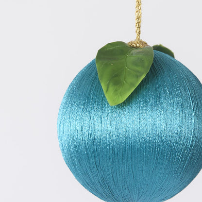Silk Fruit Bauble Turquoise 3 pcs