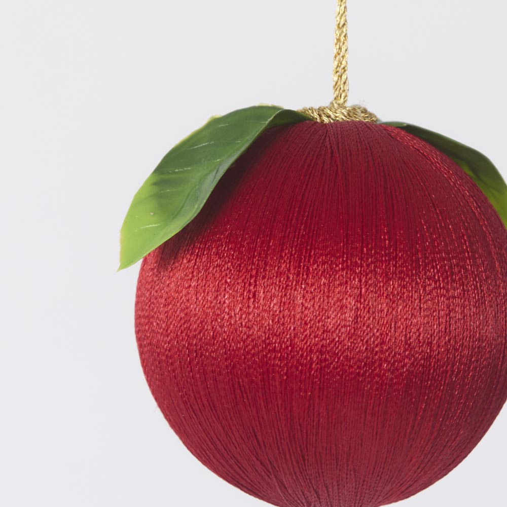 Silk Fruit Bauble Red 2 pcs