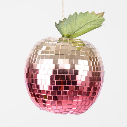 Disco Apple Decoration Large Fuchsia 2 pcs