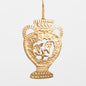 Gilt Urn Hanging Decoration 3 pcs