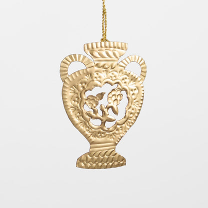 Gilt Urn Hanging Decoration 3 pcs