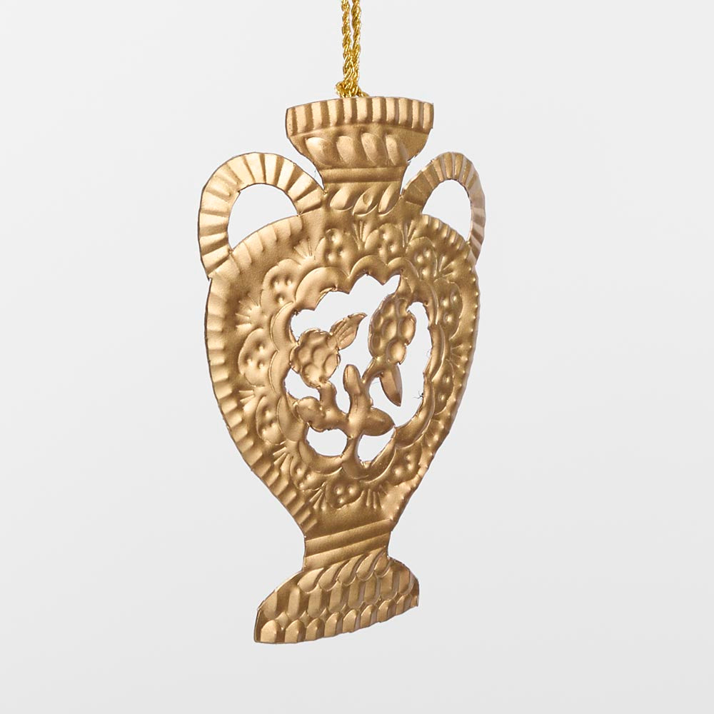 Gilt Urn Hanging Decoration 3 pcs