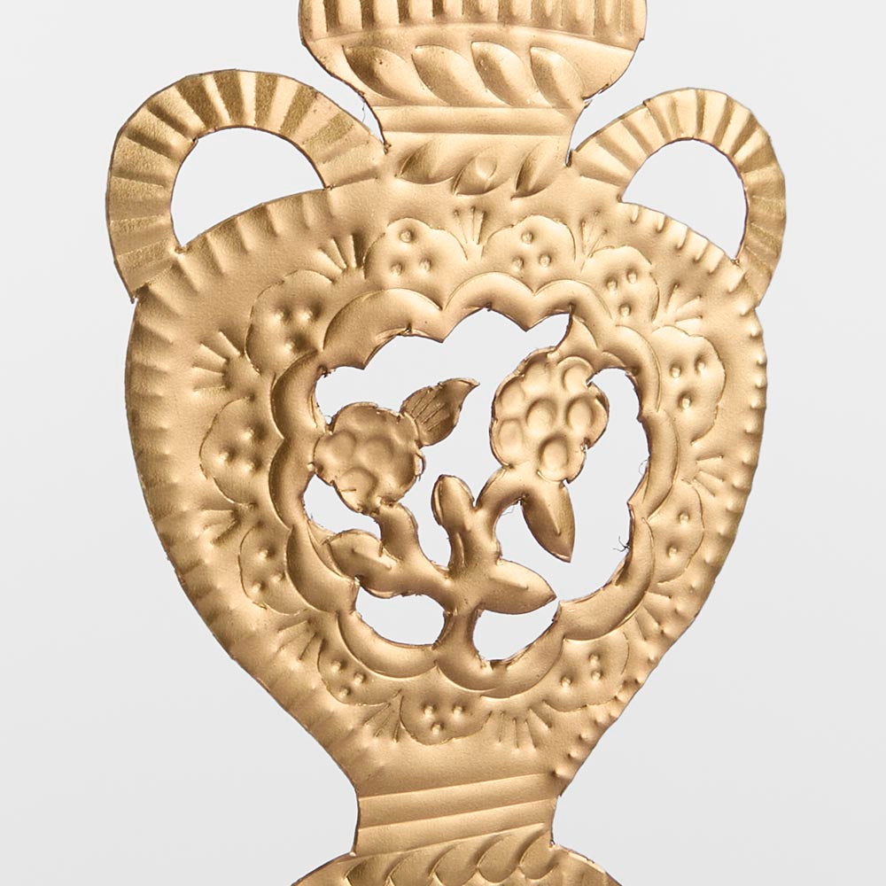 Gilt Urn Hanging Decoration 3 pcs