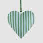 La Dolce Vita Heart Tree Decoration Large Green 3 pcs