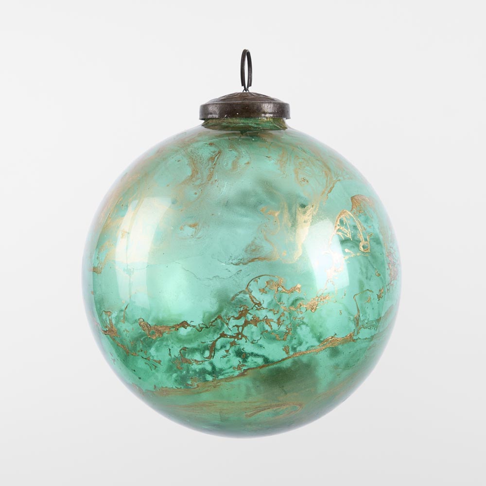 Emerald Wash Bauble 2 pcs