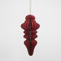 Paper Finial Decoration Red 4 pcs