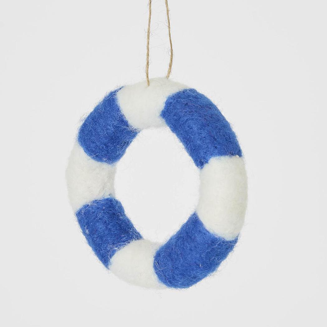 Buoy Hanging Tree Decoration Blue 12 pcs