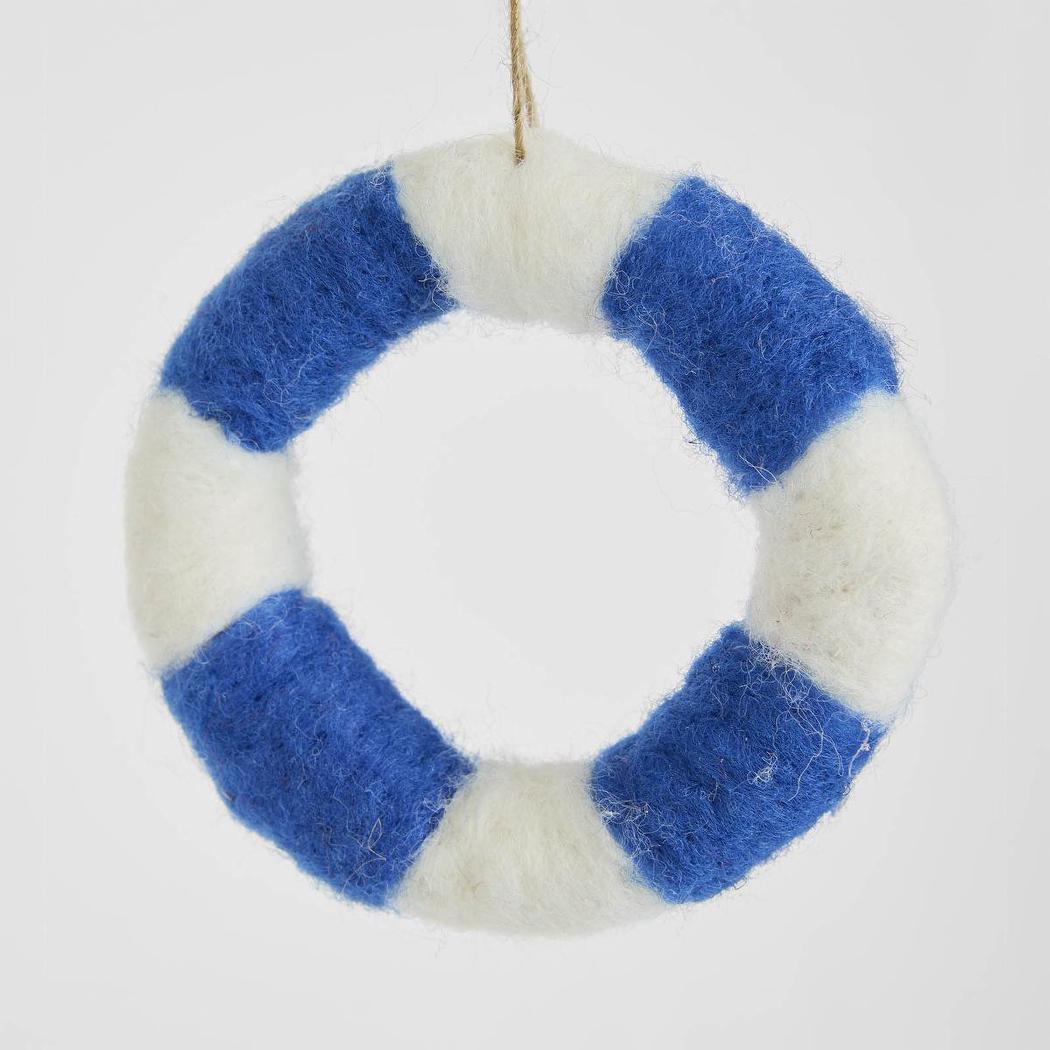 Buoy Hanging Tree Decoration Blue 12 pcs