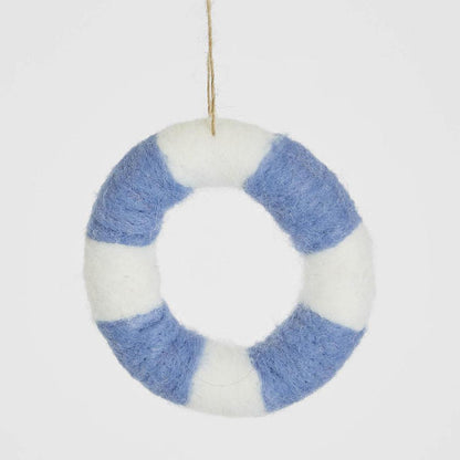 Buoy Hanging Tree Decoration Light Blue 12 pcs