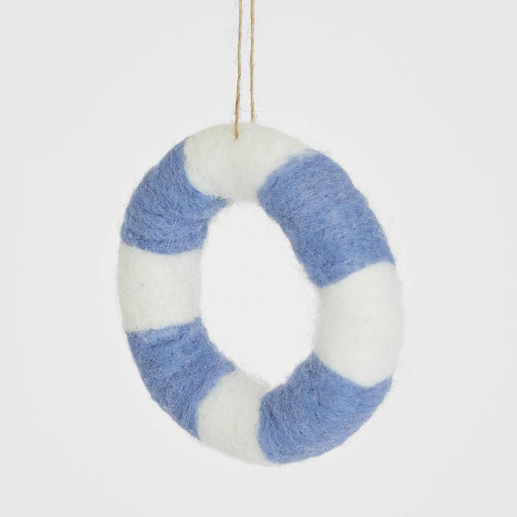 Buoy Hanging Tree Decoration Light Blue 12 pcs