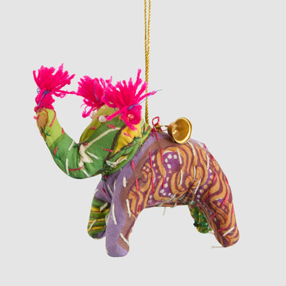 Kantha Elephant With Bell Decoration 6 pcs