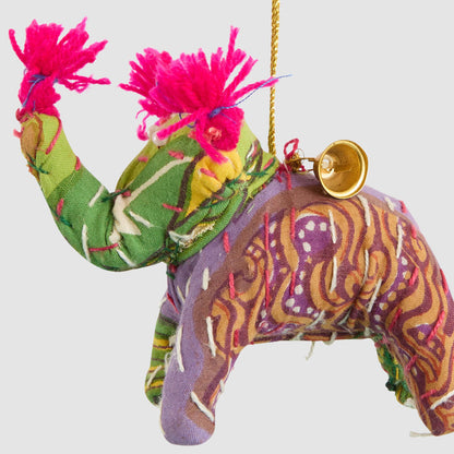 Kantha Elephant With Bell Decoration 6 pcs