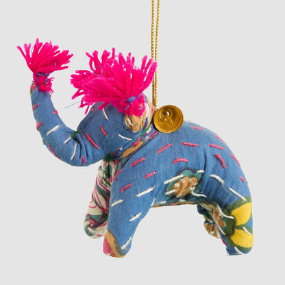 Kantha Elephant With Bell Decoration 6 pcs
