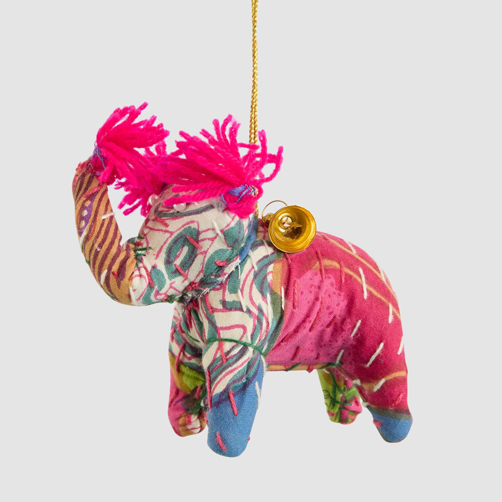 Kantha Elephant With Bell Decoration 6 pcs