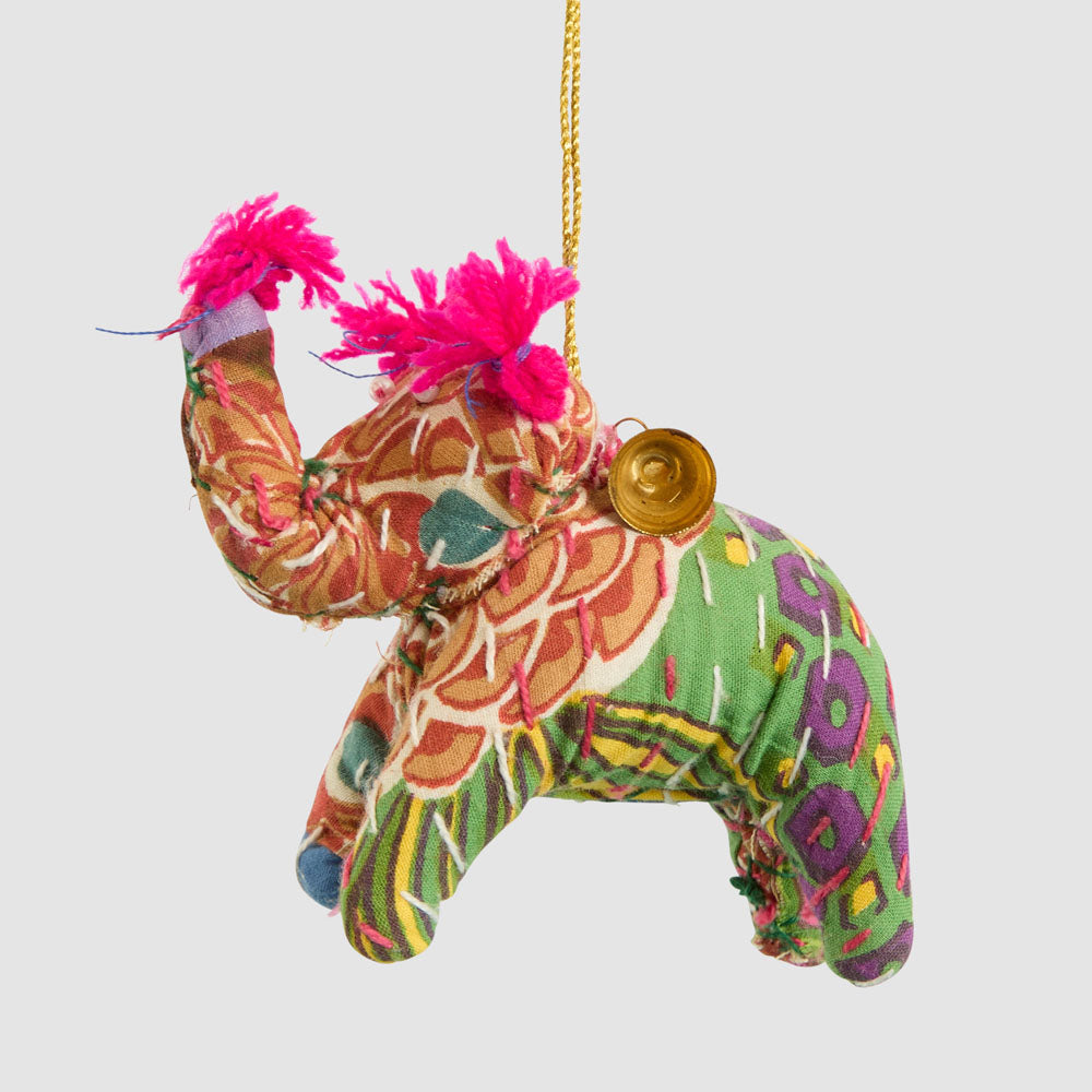 Kantha Elephant With Bell Decoration 6 pcs