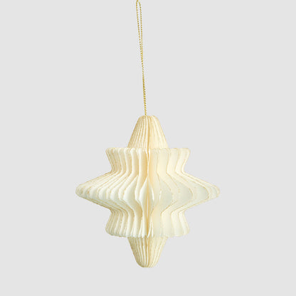 Paper Star Decoration Small White 12 pcs