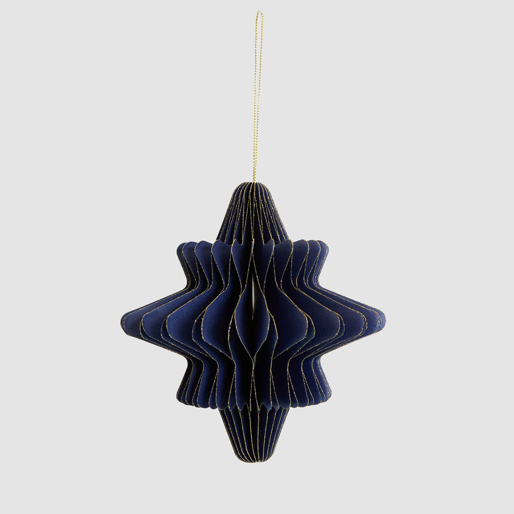 Paper Star Decoration Large Blue 12 pcs