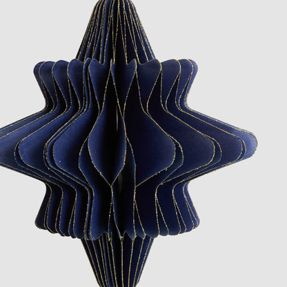 Paper Star Decoration Large Blue 12 pcs
