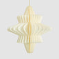 Paper Star Decoration Large White 12 pcs