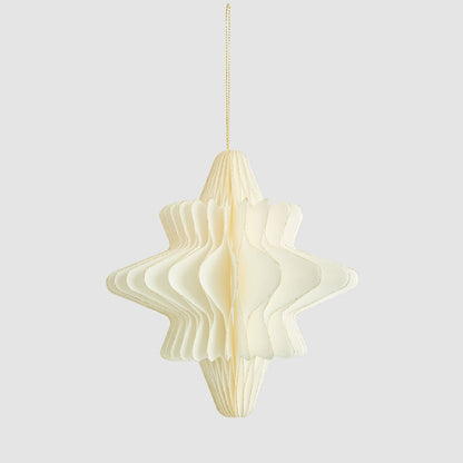 Paper Star Decoration Large White 12 pcs