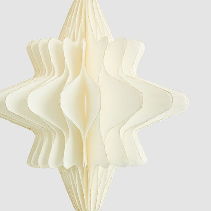 Paper Star Decoration Large White 12 pcs