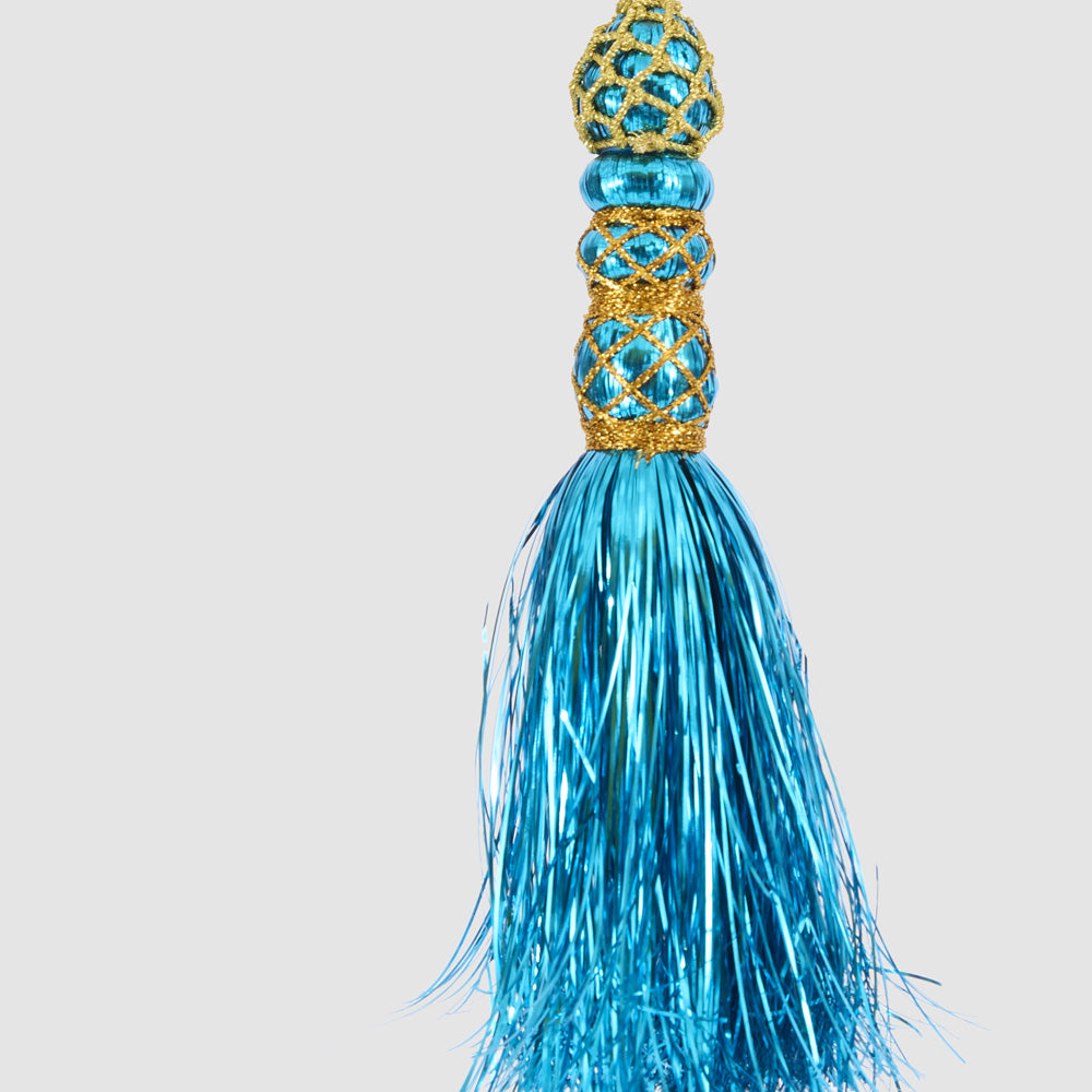 Tinseltown Tassel Decoration Turquoise 2 pcs