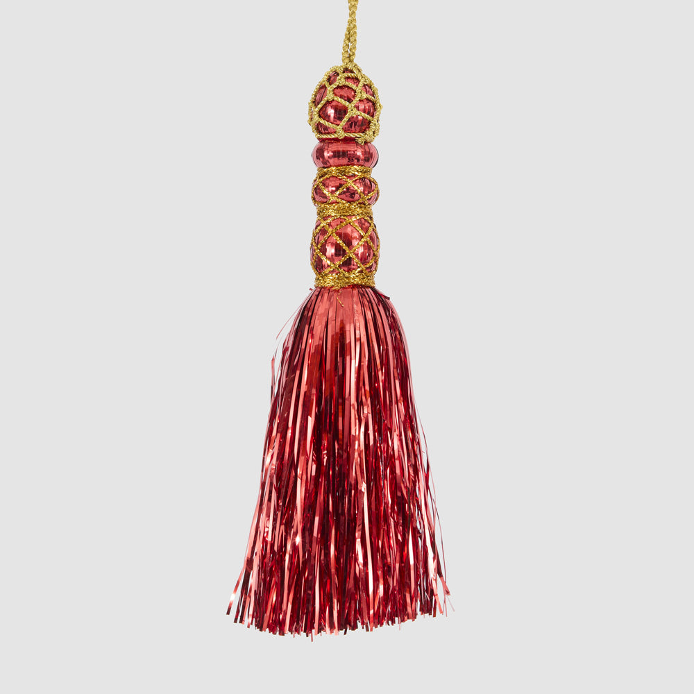 Tinseltown Tassel Decoration Red 2 pcs