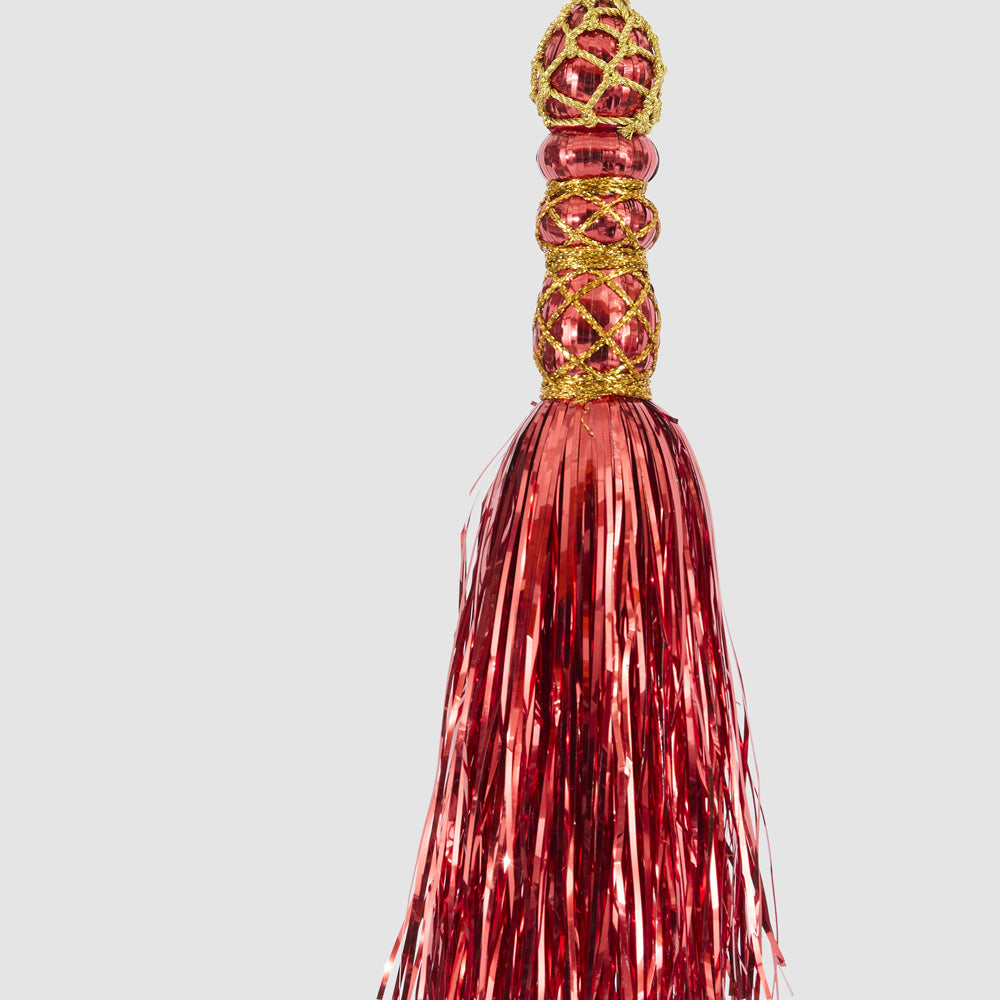 Tinseltown Tassel Decoration Red 2 pcs