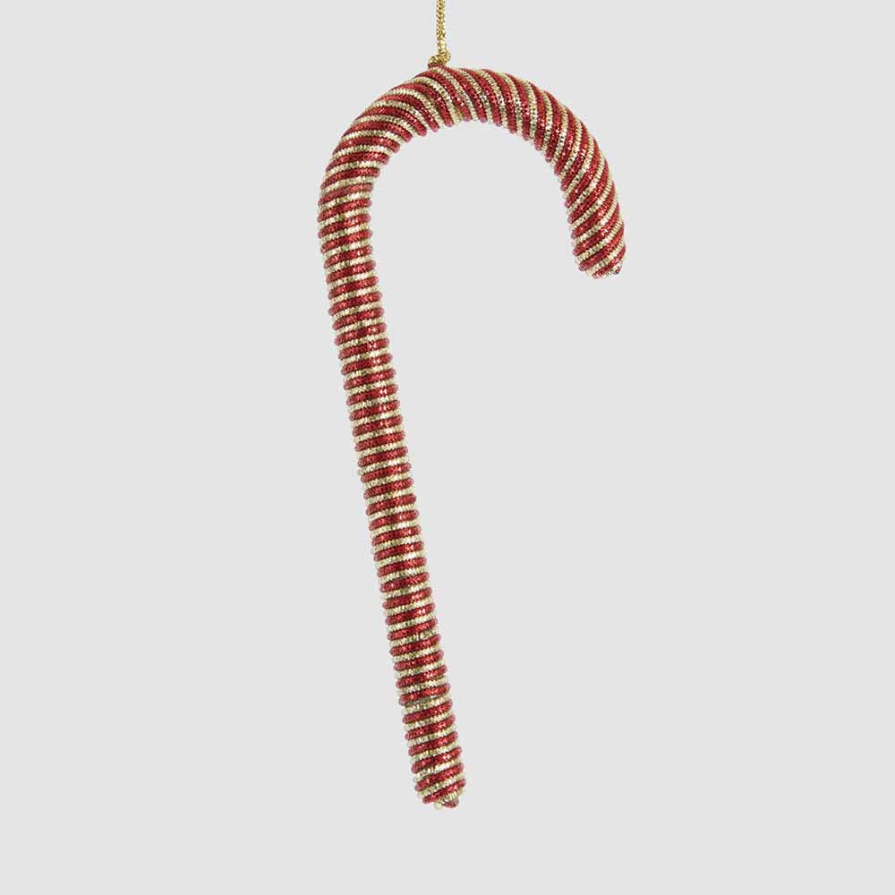 Zari Candy Cane Decoration Red 3 pcs
