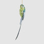 Shixi Sequin Budgie Bird Green 2 pcs