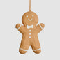 Mache Gingerbread Man Decoration 2 pcs