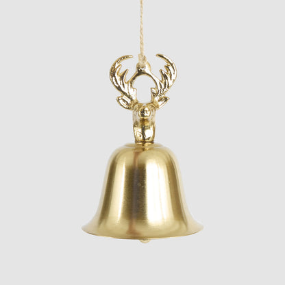 Deer Head Bell Tree Decoration 2 pcs
