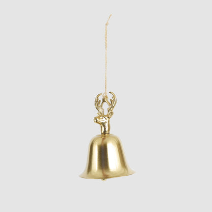 Deer Head Bell Tree Decoration 2 pcs