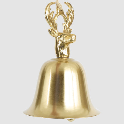 Deer Head Bell Tree Decoration 2 pcs